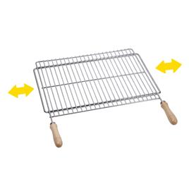 GRELHA PARA CHURRASQUEIRA EXTENSÍVEL 70X40CM EM AÇO ZINCADO