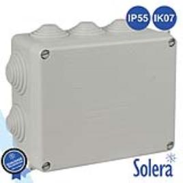 CAIXA DERIVAÇÃO RECTANGULAR ESTANQUE 160X135X70MM COM PARAFUSOS