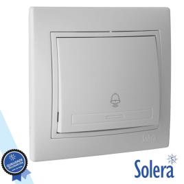 PULSADOR CAMPAINHA PAREDE ENCASTRAR 10A 250V SOLERA
