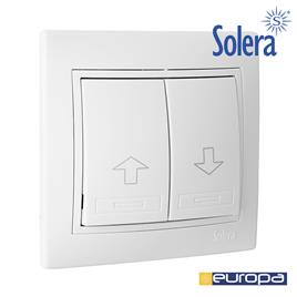 BOTÃO DE PERSIANA 83X81X10MM MECANISMO COMPLETO 10A 250V S.EUROPA SOLERA