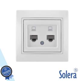 TOMADA DUPLA DE DADOS RJ4 CAT6 S.EUROPA 