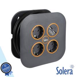 Extensão Tomada Elétrica C/ 3 Saídas E 2 USB-A 5m SOLERA