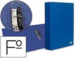 Capa 2 Aneis 40mm Cartão Forrado Paper Folio Azul