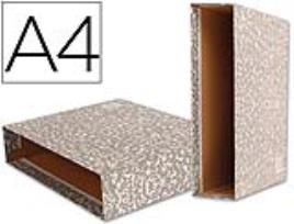 Caixa p/ Pasta de Arquivo Classic Red Din A4 Marmoreada Cinza