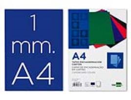 Capa de Encadernacao Cartão A4 1mm Azul (50 Unidades)