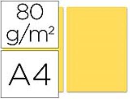 Papel de Cor Din A4 80 Gr Creme (100 Folhas)