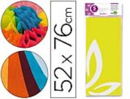 Papel Seda 52 X 76 cm. 18 Gr/M2. Amarelo