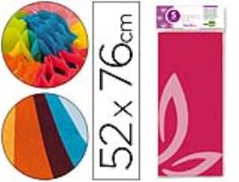 Papel Seda 52 X 76 cm. 18 Gr/M2. Rosa Forte