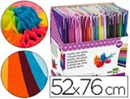 Expositor Papel Seda. 60 Bolsas de 5 Unidades Cores Sortida