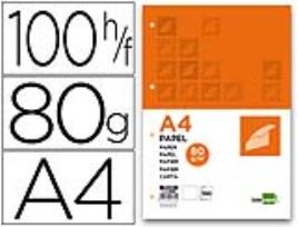 Papel Din A4 80 Gr Embalagem de 100 Folhas Liso 4 Furos