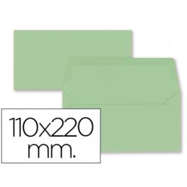 Envelope Cor 110x220mm Verde Pack 9 Unidades