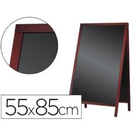 Quadro Preto Com Cavalete Dupla Face De Madeira 55x85Cm