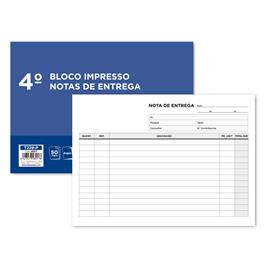 LIDERPAPEL Bloco de Notas Entrega, Horizontal, 2 Vias, 50 Folhas