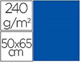 Cartolina 50X65 cm 240G/M2 Azul Embalagem de 25 Folhas