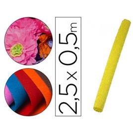 Papel Crepe Florista 50cmX2,5m 85g/m2 Amarelo