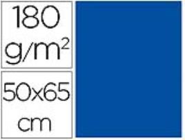 Cartolina 50X65 cm 180G/M2 Azul Embalagem de 25 Folhas