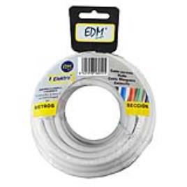 ROLO DE CABO REDONDO 3X1MM BRANCO 20MTS