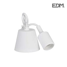 Suporte de Lampada E27 em Suspensão Silicone Branco (1 metro)