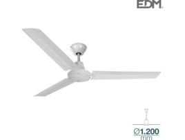 VENTOINHA DE TETO MODELO MINI INDUSTRIAL BRANCO 60W  Ø ASPAS 120 cm 