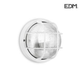 APLIQUE OLHO DE BOI IP54 REDONDO BRANCO 1XE27 40W DIAMETRO: Ø18,5x 10,5CM MODELO TARRAGONA