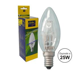 LÂMPADA E14 18W 25W 230V ECO-HALOG VELA 205LM 2700K