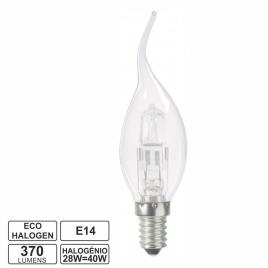 LÂMPADA E14 28W 40W 230V ECO-HALOG CHAMA 370LM 2700K