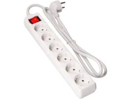 BLOCO 6 TOMADAS T/TL COM INTERRUPTOR 3M 3X1,5MM
