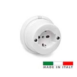 TOMADA SCHUKO TT PORCELANA SERIE VINTAGE  10A-250V