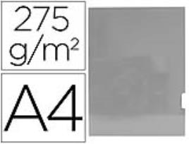 Classificador de Cartolina Gio Plastificada Apresentacao 2 Abas Din A4 Prata 275g/m2