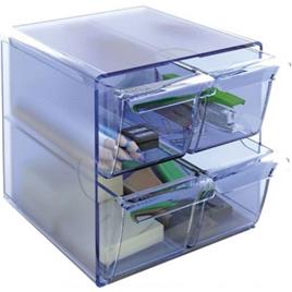 Cubo C/ 4 Compar. Archicubo AZ TP Azul