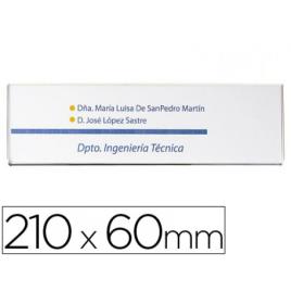 Moldura Identificador para Portas ou Parede adesiva 210x60mm