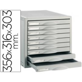 Bloco Classificador 9 Gavetas Plástico 356x316x303mm Cinza