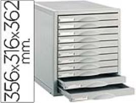 Bloco Classificador Archivo 2000 de Secretaria 8211C 356X316X362 mm 11 Gavetas Cor Cinza
