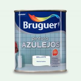 ESMALTE BRILHANTE PARA AZULEJOS. BRANCO FARINHA 0,75L 5075264 BRUGER