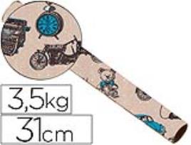 Papel Fantasia Kraft 4293 Havana Todo O Ano Bobina 31 cm 3,5 Kg