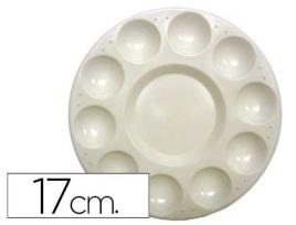 Paleta  de Plastico Circular c/ 10 Compartimentos 17cm