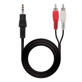 Cabo Áudio Jack (3,5 mm) para 2 RCA NANOCABLE 10.24.0301 (1,5M)