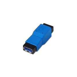 Adaptador União USB A 3.0 Fêmea - USB A 3.0 Fêmea (Azul) - 