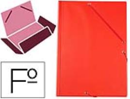 Pasta Elasticos Plastico Folio Aba Cor Vermelho