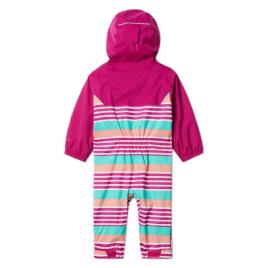 Columbia Traje Critter Jitters™ Ii Rain 3-6 Months Wild Fuchsia Milo Stripe / Wild Fuchsia