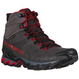 Botas De Couro Goretex Para Caminhada Ultra Raptor Ii Mid EU 45 Carbon / Tango Red