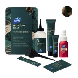 Phytocolor Box Kit Coloração Permanente Nº 7.7 Cor Louro Escuro Acobreado 1unid.