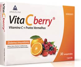 Angelini VitaCBerry Vitamina C+ Frutos Vermelhos. Comprimidos 30unid.