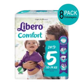 Comfort Fit T5 Pack Fraldas 10-14 kg 8x24unid.