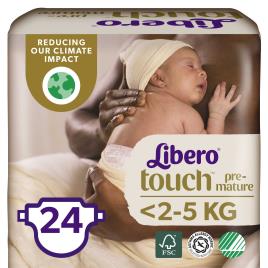 Touch Prematuro Fraldas até 2,5kg 24unid.