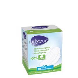 Unyque Pensos Higiénicos Fluxo Moderado c/Abas 10unid