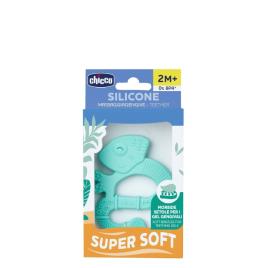 Anel de Dentição Suave Iguana Azul 2m+