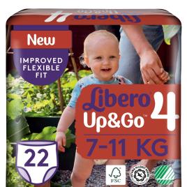 Up & Go T4 Fraldas 7-11Kg 22unid.