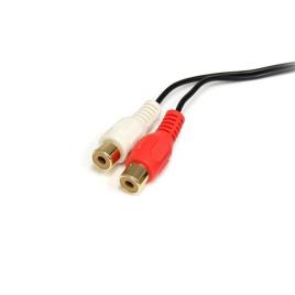 Cabo Áudio Jack (3,5 mm) para 2 RCA  MU1MFRCA             Preto 1.8 m