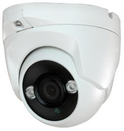 Camara Vigilancia DOME (HDCVI, HDTVI, AHD e Analógica) IP66 2 LEDs Array IR Cores 2,1Mpx 1080p